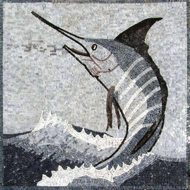 Sword Fish Mosaic