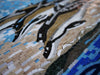 Mosaico nautico - Delfini volanti