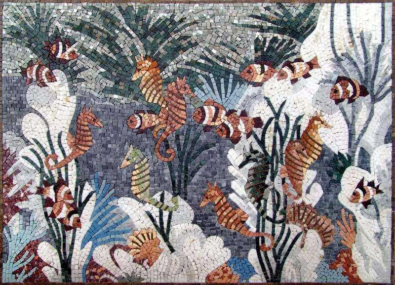Мозаика морских коньков