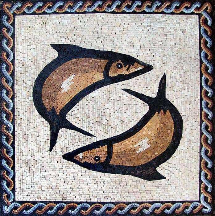 mosaico de peixes