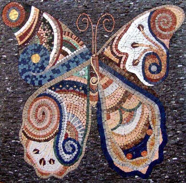 Arte del mosaico - Design a farfalla