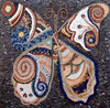 Mosaikkunst - Schmetterlingsdesign