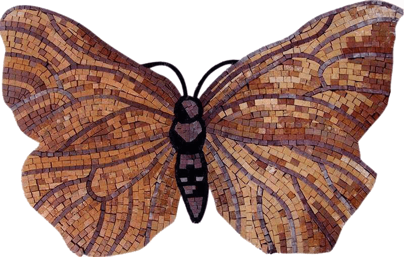 Diseños de mosaico - mariposa