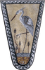 Dessins de mosaïque - Héron debout