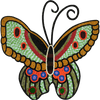 Diseño de mosaico - mariposa colorida