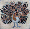 Diseño de mosaico - El pavo real