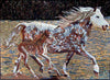 Mosaik-Designs - Bunte Pferde