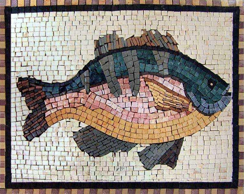 Diseños de mosaico - Tambor rojo