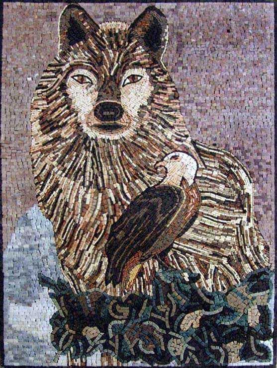 Animal Mosaic Art - Wild Animals  - Mesh Backing