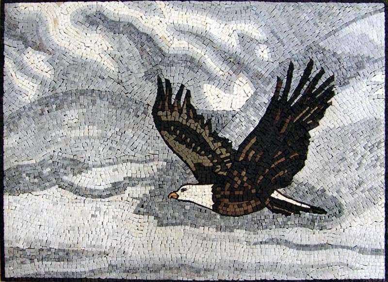 Patrones de mosaico - águila voladora