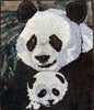 Mosaik Art Design - Zwei Pandas