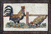 Placa para salpicaduras de cocina de mosaico - Lordly Rooster
