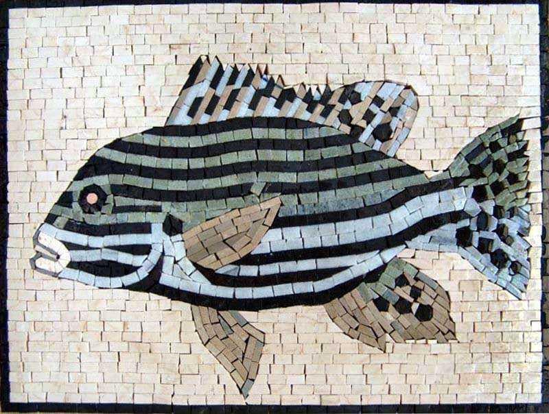 mosaico de peixe
