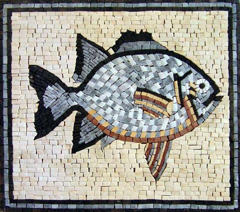 Lindo mosaico de pescado