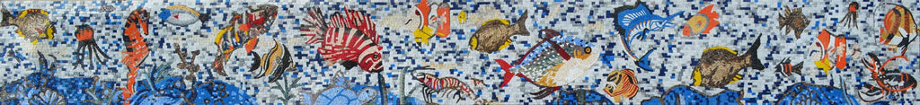 Cenefa de mosaico - Revestimientos marinos