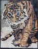 Diseños de arte mosaico - tigre