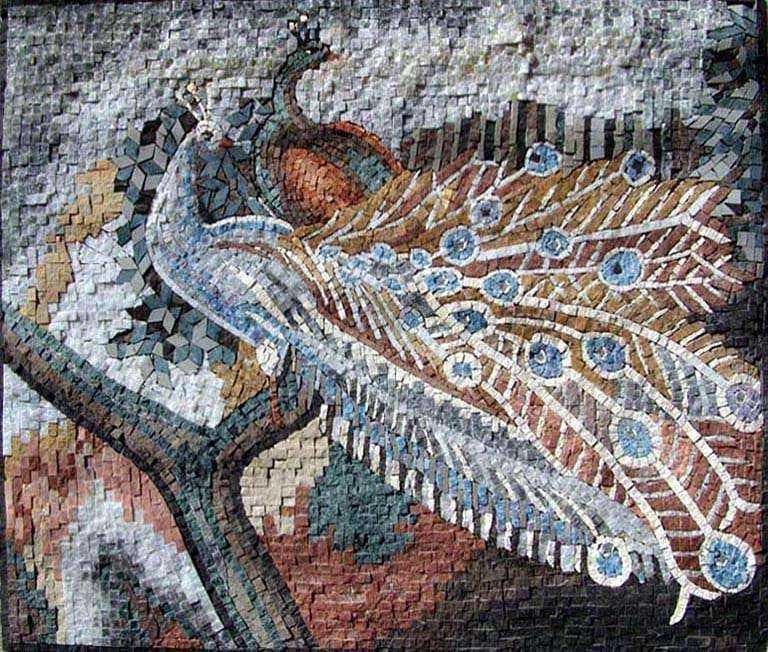 Mosaic Designs - Colorful Peafowl