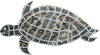 Arte em mosaico de mármore de tartaruga