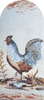 Art de la mosaïque de coq