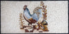 Кухонный фартук из мозаики Earthy Hen