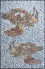 Sea Turtles - Mosaic Artwork
