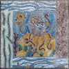 Diseño de mosaico de mármol de pulpo