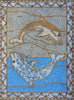 Mosaico de pescado Yin Yang