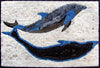 Peinture murale en mosaïque de dauphins
