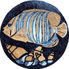 Mosaico de Peixe Circular