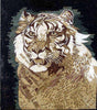 Mosaik-Tierkunst - mächtiger Tiger