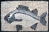 Arte Mosaico - Pez remolacha gris