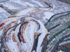 Arte de parede em mosaico - Garça Majestosa