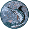 Sword Fish Mosaic Artwork
