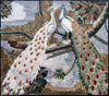 Opera d'arte in mosaico - Pavoni innamorati