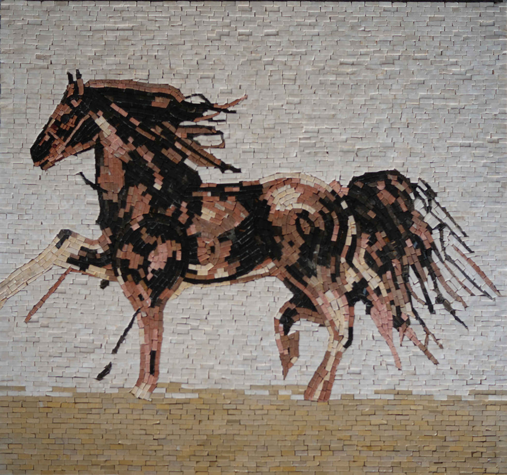 Mosaico Animale - Elegante Cavallo