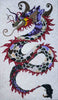 Oeuvre de mosaïque - Le dragon coloré