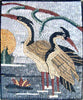 Diseños de mosaicos - pelícanos dálmatas