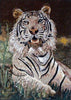 Art Mural Mosaïque - Tigre Blanc