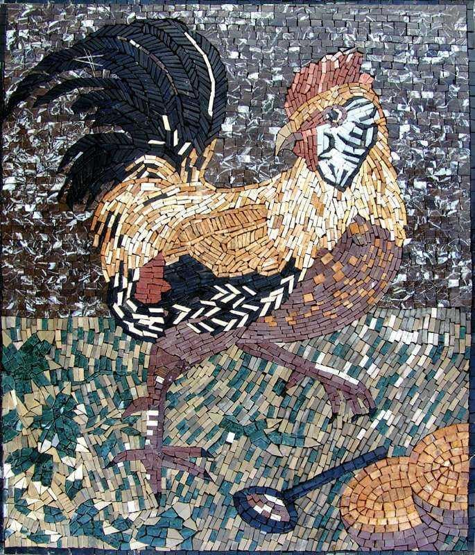 Diseños de mosaico - Gallo