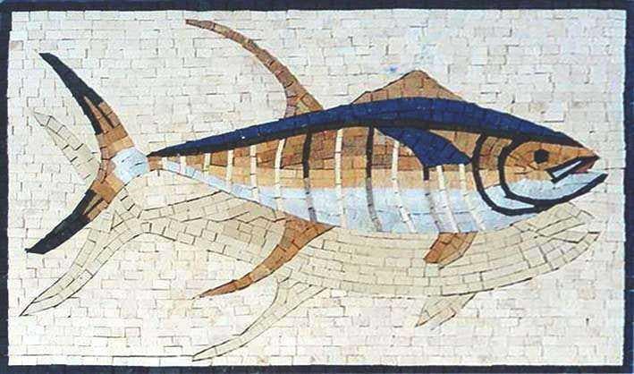 Мозаика тени рыбы
