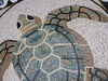 Arte Del Mosaico Della Tartaruga Di Mare Con I Bordi