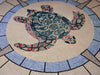 Medallón de tortuga - Arte de mosaico animal