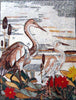 Romantic Mosaic Art - Herons