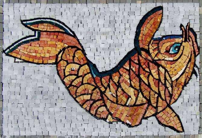 Mosaico de pez dorado