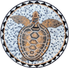 Mosaico de piscina de tortugas marinas