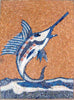 Arte del mosaico del pez espada