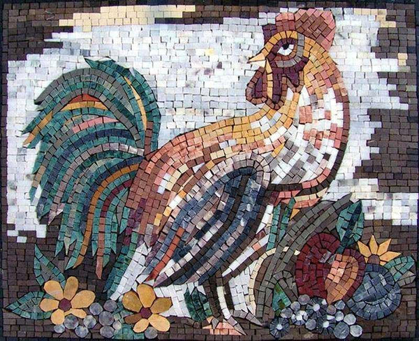 Mosaic Art - Plumage | Luxury Handcrafted Natural Stone Mosaic