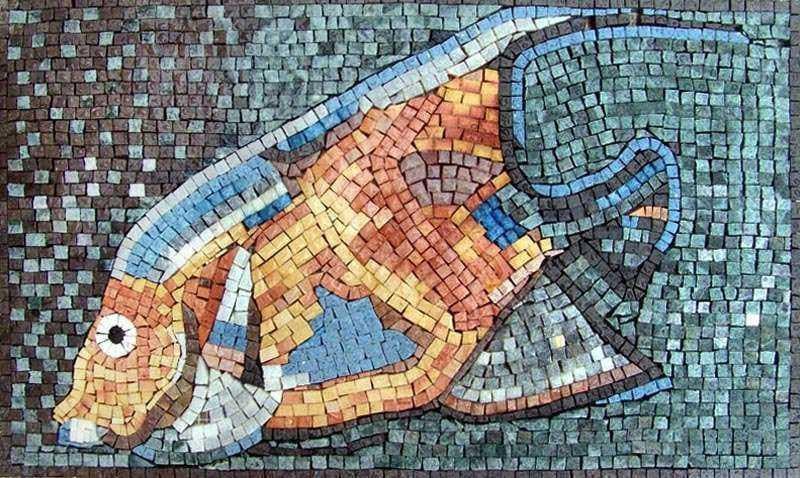 Mosaico de peces de colores