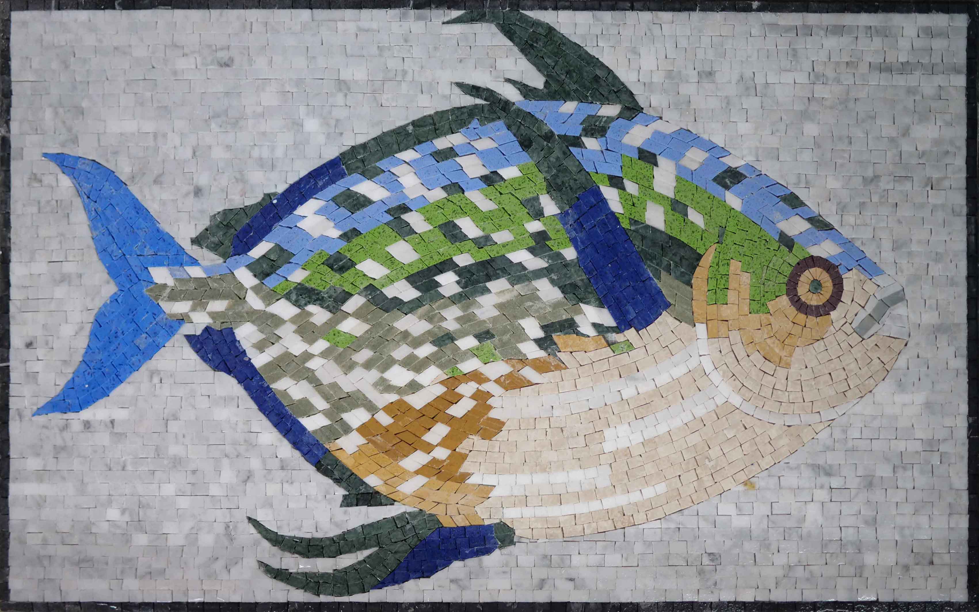Opah Fish Design Moonfish Opah Mosaic Artwork - Marine Life Decor – Mozaico