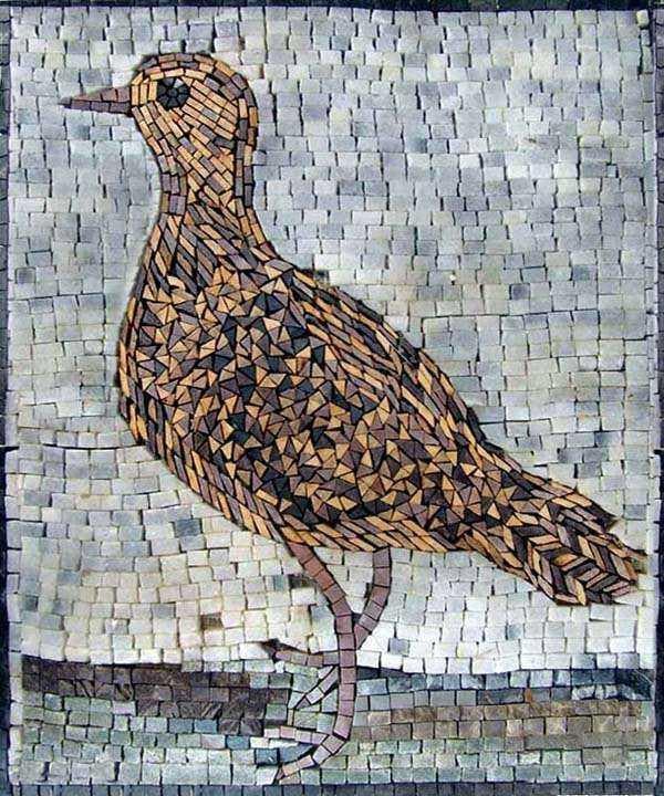 Dessins de mosaïque - Oiseau de pierre